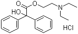 structure of CAS# 57-37-4, Benactyzine hydrochloride