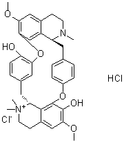 structure of CAS# 57-94-3, Tubocurarine hydrochloride