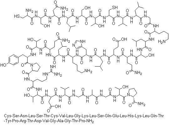 structure of CAS# 57014-02-5, Calcitonin eel