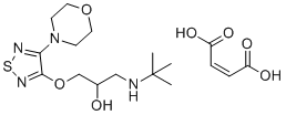 structure of CAS# 57073-55-9, 外消旋噻吗洛尔马来酸盐