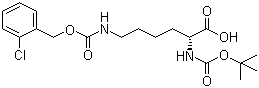 structure of CAS# 57096-11-4, Boc-N'-(2-氯苄氧羰基)-D-赖氨酸