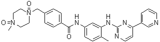 structure of CAS# 571186-93-1, 4-[(4-甲基-1,4-二氧代-1-哌嗪基)甲基]-N-[4-甲基-3-[[4-(3-吡啶基)-2-嘧啶基]氨基]苯基]苯甲酰胺