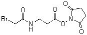 structure of CAS# 57159-62-3, Succinimidyl 3-(bromoacetamido)propionate