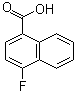 structure of CAS# 573-03-5, 4-Fluoro-1-naphthalenecarboxylic acid