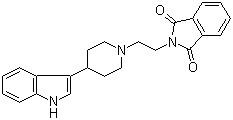 CAS 登录号：57311-64-5, 4-(3-吲哚基)-1-(2-酞酰亚氨基乙基)哌啶