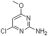 structure of CAS# 5734-64-5, 2-Amino-4-chloro-6-methoxypyrimidine