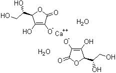 structure of CAS# 5743-28-2, Calcium ascorbate dihydrate