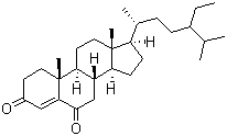 CAS 登录号：57458-57-8, 24-乙基-4-胆甾烯-3,6-二酮