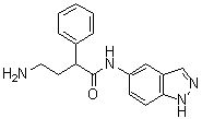 CAS 登录号：574726-31-1, alpha-(2-氨基乙基)-N-1H-吲唑-5-基苯乙酰胺