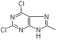 structure of CAS# 57476-37-6, 2,6-二氯-8-甲基-9H-嘌呤