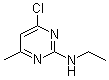 structure of CAS# 5748-33-4, 4-氯-N-乙基-6-甲基-2-嘧啶胺