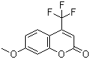 structure of CAS# 575-04-2, 7-甲氧基-4-(三氟甲基)香豆素
