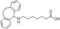CAS # 57574-09-1, Amineptine, 7-(10,11-Dihydro-5H-dibenzo[a,d]cyclohepten-5-ylamino)heptanoic acid