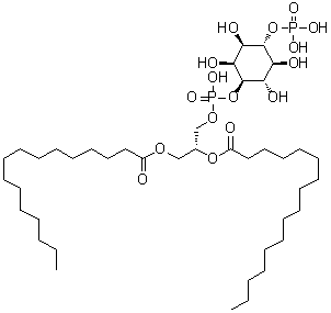 CAS # 57606-15-2, (R)-D-myo-Inositol 1-[2,3-bis[(1-oxohexadecyl)oxy]propyl hydrogen phosphate] 4-(dihydrogen phosphate)
