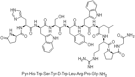 structure of CAS# 57773-63-4, Triptorelin