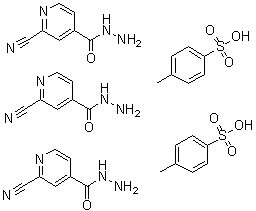 CAS # 577778-87-1, 2-Cyano-4-pyridinecarboxylic acid hydrazide 4-methylbenzenesulfonate (2:3)