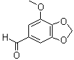 structure of CAS# 5780-07-4, Myristicinaldehyde
