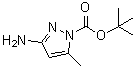 CAS # 578008-32-9, 3-Amino-5-methylpyrazole-1-carboxylic acid tert-butyl ester, tert-Butyl 3-amino-5-methyl-1H-pyrazole-1-carboxylate