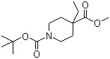 structure of CAS# 578021-55-3, Methyl N-Boc-4-ethylpiperidine-4-carboxylate