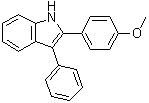 CAS 登录号：5782-11-6, 2-(4-甲氧基苯基)-3-苯基-1H-吲哚