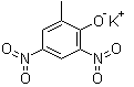 CAS # 5787-96-2, Antinonnin, 4,6-Dinitro-o-cresol potassium salt, Antinonnin, DNOC potassium salt, DNOC-potassium, Hedolit potassium, Potassium 6-methyl-2,4-dinitrophenolate