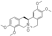 CAS # 57906-85-1, (-)-Tetrahydropalmatine N-oxide, (-)-Corynoxidine, Corynoxidine, (7S,13aS)-5,8,13,13a-Tetrahydro-2,3,9,10-tetramethoxy-6H-dibenzo[a,g]quinolizine 7-oxide