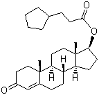 structure of CAS# 58-20-8, 环戊丙酸睾酮