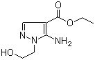 structure of CAS# 58046-49-4, 5-氨基-1-(2-羟乙基)吡唑-4-甲酸乙酯