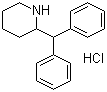 structure of CAS# 5807-81-8, 2-Diphenylmethylpiperidine hydrochloride