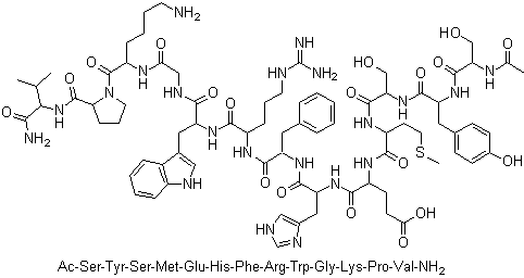 CAS # 581-05-5, alpha-Melanocyte stimulating hormone