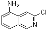 structure of CAS# 58142-49-7, 3-氯-5-氨基异喹啉