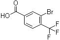 structure of CAS# 581813-17-4, 3-Bromo-4-(trifluoromethyl)benzoic acid