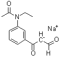 CAS 登录号：582298-34-8, N-[3-(1,3-二氧代丙基)苯基]-N-乙基乙酰胺钠盐