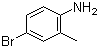structure of CAS# 583-75-5, 4-Bromo-2-methylaniline