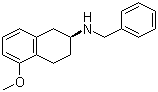 structure of CAS# 58349-23-8, (S)-5-Methoxy-1,2,3,4-tetrahydro-N-(phenylmethyl)-2-naphthalenamine