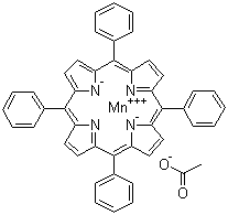 structure of CAS# 58356-65-3, Acetato(tetraphenylporphinato)manganese