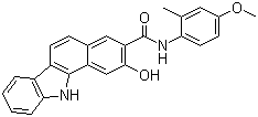 structure of CAS# 5840-22-2, 2-Hydroxy-N-(4-methoxy-2-methylphenyl)-11H-benzo[a]carbazole-3-carboxamide