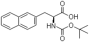 structure of CAS# 58438-04-3, Boc-3-(2-萘基)-L-丙氨酸