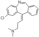 CAS # 58441-92-2, (Z)-3-(2-Chloro-11H-dibenz[b,e]azepin-11-ylidene)-N,N-dimethyl-1-propanamine