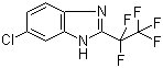 structure of CAS# 58457-67-3, 6-氯-2-(全氟乙基)苯并咪唑
