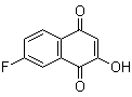 structure of CAS# 58472-36-9, 7-Fluoro-2-hydroxy-1,4-naphthalenedione