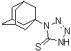 CAS 登录号：58473-97-5, 1,2-二氢-1-(金刚烷-1-基)-5H-四唑-5-硫酮