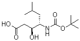 structure of CAS# 58521-49-6, N-(tert-Butoxycarbonyl)statine
