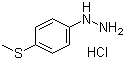 structure of CAS# 58626-97-4, 4-(Methylthio)phenylhydrazine hydrochloride