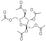 CAS # 58670-14-7, 1,2,3,4,6-Penta-O-acetyl-alpha-D-fructofuranose