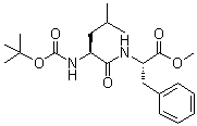 structure of CAS# 5874-73-7, N-tert-Butoxycarbonyl-L-leucyl-L-phenylalanine methyl ester
