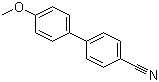 structure of CAS# 58743-77-4, 4-甲氧基-4'-氰基联苯