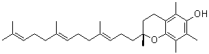 structure of CAS# 58864-81-6, (R)-alpha-生育三烯酚