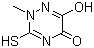 structure of CAS# 58909-39-0, Tetrahydro-2-methyl-3-thioxo-1,2,4-triazine-5,6-dione
