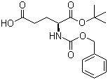 structure of CAS# 5891-45-2, N-[(Phenylmethoxy)carbonyl]-L-glutamic acid tert-butyl ester